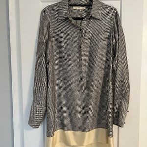 Nili Lotan silk shirt dress